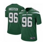 Men's New York Jets #96 Henry Anderson Game Green Team Color Football Jersey
