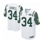 Men's Nike New York Jets #34 Isaiah Crowell Game White NFL Jersey
