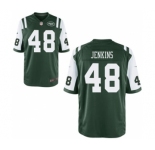 Men's Nike New York Jets #48 Jordan Jenkins Game Green Team Color NFL Jersey