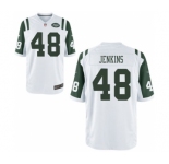 Men's Nike New York Jets #48 Jordan Jenkins Game White NFL Jersey