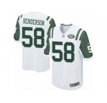 Men's Nike New York Jets #58 Erin Henderson Game White NFL Jersey
