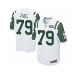 Men's Nike New York Jets #79 Brent Qvale Game White NFL Jersey