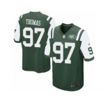 Men's Nike New York Jets #97 Lawrence Thomas Game Green Team Color NFL Jersey