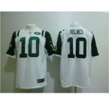 nike nfl jerseys new york jets #10 holmes white[game]