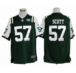 nike nfl jerseys new york jets #57 scott green[game]