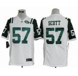 nike nfl jerseys new york jets #57 scott white[game]