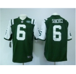 nike nfl jerseys new york jets #6 sanchez green[game]
