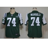 nike nfl jerseys new york jets #74 nick mangold green[game]