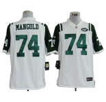 nike nfl jerseys new york jets #74 nick mangold white[game]