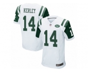 Men Nike New York Jets #14 Jeremy Kerley Elite White NFL Jersey