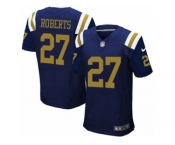 Men Nike New York Jets #27 Darryl Roberts Elite Navy Blue Alternate NFL Jersey