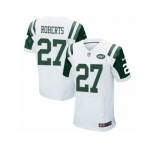 Men Nike New York Jets #27 Darryl Roberts Elite White NFL Jerse