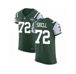 Men Nike New York Jets #72 Brandon Shell Elite Green Team Color NFL Jersey