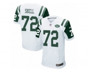 Men Nike New York Jets #72 Brandon Shell Elite White NFL Jersey