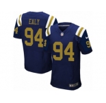 Men Nike New York Jets #94 Kony Ealy Elite Navy Blue Alternate NFL Jersey