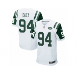 Men Nike New York Jets #94 Kony Ealy Elite White NFL Jersey