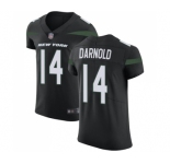 Men's New York Jets #14 Sam Darnold Black Alternate Vapor Untouchable Elite Player Football Jersey