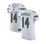 Men's New York Jets #14 Sam Darnold White Vapor Untouchable Elite Player Football Jersey