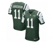 Men's Nike New York Jets #11 Robby Anderson Elite Green Team Color NFL Jersey