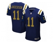 Men's Nike New York Jets #11 Robby Anderson Elite Navy Blue Alternate NFL Jersey