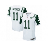 Men's Nike New York Jets #11 Robby Anderson Elite White NFL Jersey