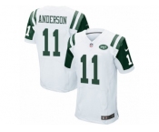 Men's Nike New York Jets #11 Robby Anderson Elite White NFL Jersey
