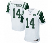Men's Nike New York Jets #14 Ryan Fitzpatrick Elite White NFL Jersey
