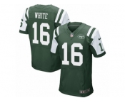 Men's Nike New York Jets #16 Myles White Elite Green Team Color NFL Jersey