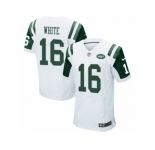 Men's Nike New York Jets #16 Myles White Elite White NFL Jersey