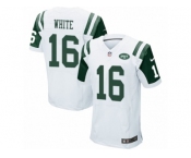 Men's Nike New York Jets #16 Myles White Elite White NFL Jersey