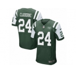 Men's Nike New York Jets #24 Morris Claiborne Elite Green Team Color NFL Jersey
