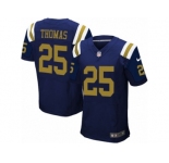 Men's Nike New York Jets #25 Shamarko Thomas Elite Navy Blue Alternate NFL Jersey