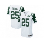 Men's Nike New York Jets #25 Shamarko Thomas Elite White NFL Jersey