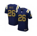 Men's Nike New York Jets #26 Marcus Maye Elite Navy Blue Alternate NFL Jersey