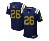 Men's Nike New York Jets #26 Marcus Maye Elite Navy Blue Alternate NFL Jersey