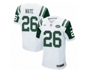 Men's Nike New York Jets #26 Marcus Maye Elite White NFL Jersey