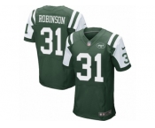 Men's Nike New York Jets #31 Khiry Robinson Elite Green Team Color NFL Jersey