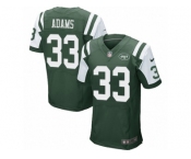 Men's Nike New York Jets #33 Jamal Adams Elite Green Team Color NFL Jersey