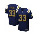 Men's Nike New York Jets #33 Jamal Adams Elite Navy Blue Alternate NFL Jersey