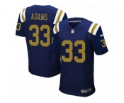 Men's Nike New York Jets #33 Jamal Adams Elite Navy Blue Alternate NFL Jersey