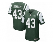 Men's Nike New York Jets #43 Julian Howsare Elite Green Team Color NFL Jersey