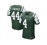 Men's Nike New York Jets #44 Corey Lemonier Elite Green Team Color NFL Jersey