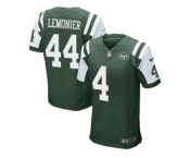 Men's Nike New York Jets #44 Corey Lemonier Elite Green Team Color NFL Jersey