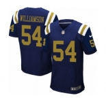 Men's Nike New York Jets #54 Avery Williamson Elite Navy Blue Alternate NFL Jersey