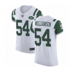 Men's Nike New York Jets #54 Avery Williamson White Vapor Untouchable Elite Player NFL Jersey