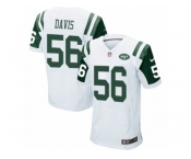 Men's Nike New York Jets #56 DeMario Davis Elite White NFL Jersey