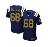 Men's Nike New York Jets #68 Kelvin Beachum Elite Navy Blue Alternate NFL Jersey