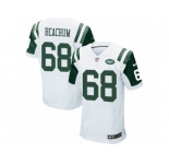 Men's Nike New York Jets #68 Kelvin Beachum Elite White NFL Jersey
