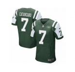 Men's Nike New York Jets #7 Chandler Catanzaro Elite Green Team Color NFL Jersey