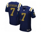Men's Nike New York Jets #7 Chandler Catanzaro Elite Navy Blue Alternate NFL Jersey